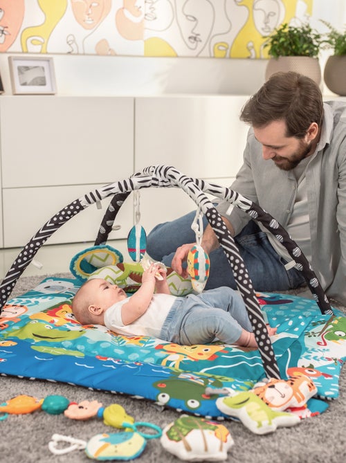 Tapete de atividades para bebé LIONELO Anika 2 em 1 – Parque infantil – 98 x 114 cm – Lavável - Kiabi Tapete de atividades para bebé LIONELO Anika 2 em 1 – Parque infantil – 98 x 114 cm – Lavável - Kiabi