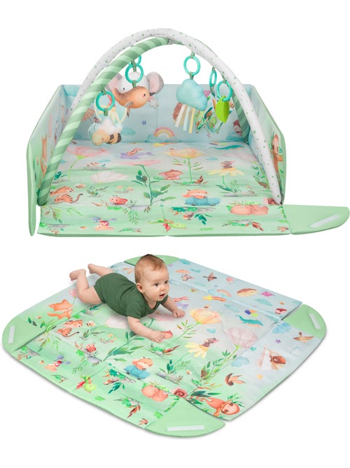 Tapete de atividades para bebé LIONELO Inga 2em1– Parque infantil – Lavável – Brinquedos interativos - Kiabi Tapete de atividades para bebé LIONELO Inga 2em1– Parque infantil – Lavável – Brinquedos interativos - Kiabi