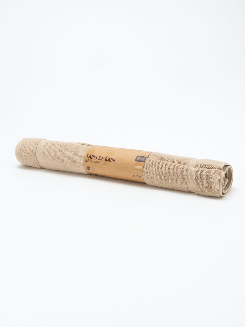 Tapete de banho 80 x 50 cm Bege - Kiabi