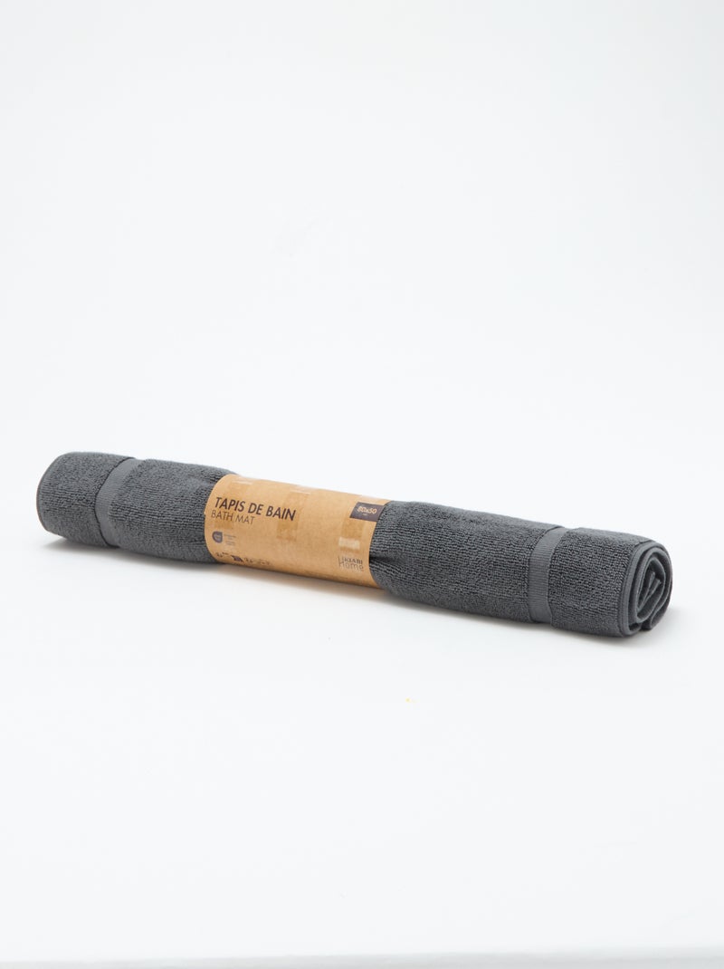 Tapete de banho 80 x 50 cm Cinza - Kiabi