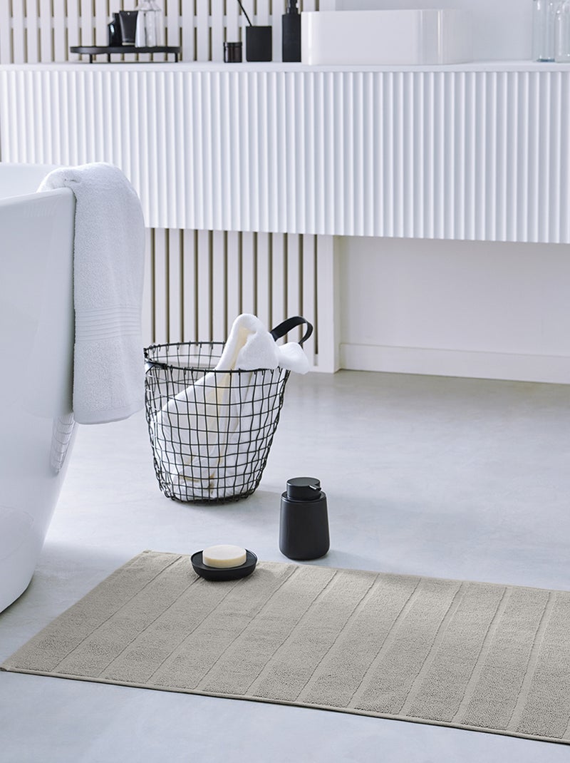 Tapete de banho 80 x 50 cm CINZA/BEGE - Kiabi