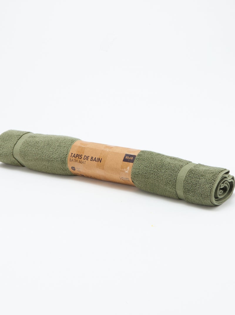 Tapete de banho 80 x 50 cm Verde - Kiabi