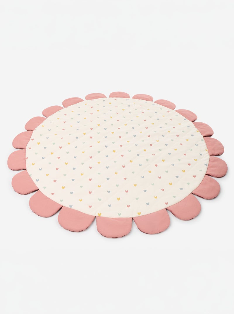 Tapete de chão em forma de flor Rosa - Kiabi