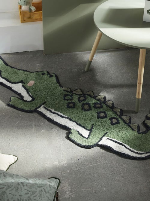 Tapete de crocodilo em algodão tufado - Kiabi