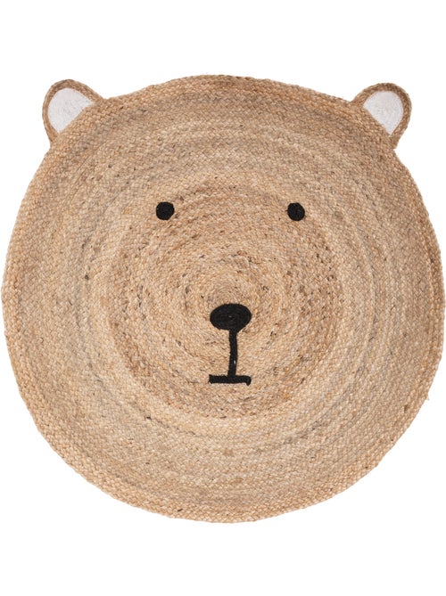 Tapete de juta com cabeça de ursinho de peluche - Kiabi Tapete de juta com cabeça de ursinho de peluche - Kiabi