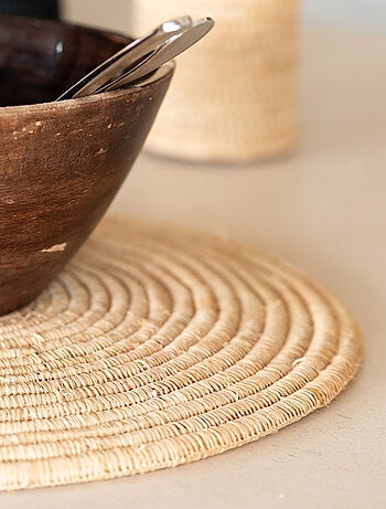 Tapete de mesa em fibra de palmeira