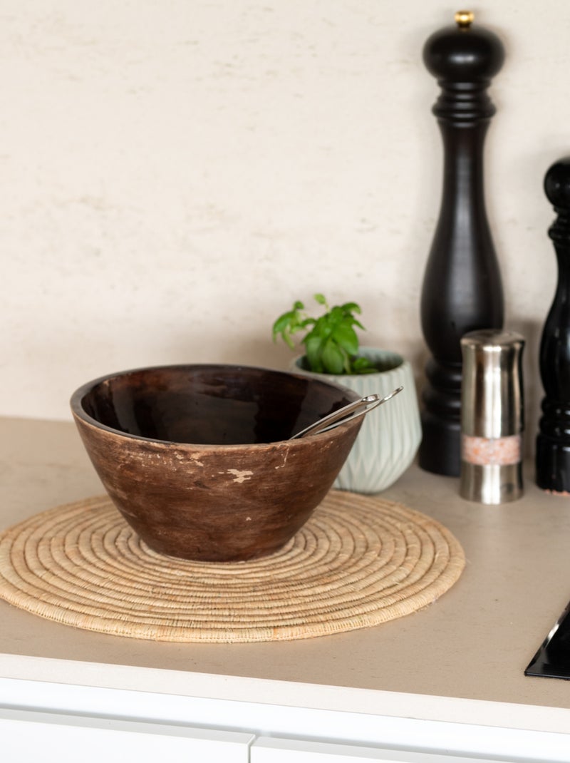Tapete de mesa em fibra de palmeira Bege claro - Kiabi
