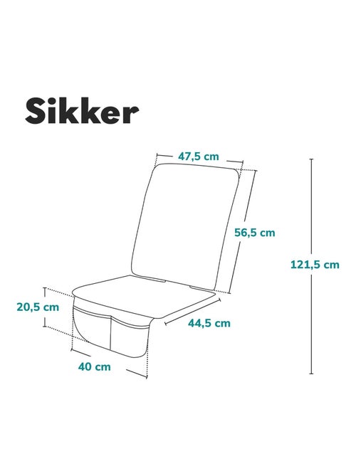 Tapete de proteção para banco LIONELO - Impermeável - Resistente a mossas - Isofix - Kiabi Tapete de proteção para banco LIONELO - Impermeável - Resistente a mossas - Isofix - Kiabi