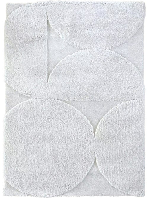 Tapete de sala com relevo gráfico e efeito texturado - Kiabi
