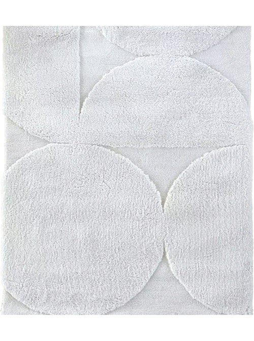 Tapete de sala com relevo gráfico e efeito texturado - Kiabi