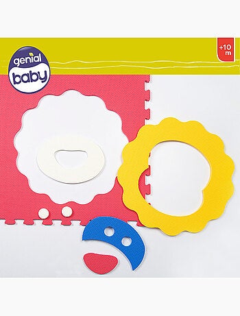 Tapete puzzle de animais para bebé c'baby 4 peças de espuma de borracha c'baby