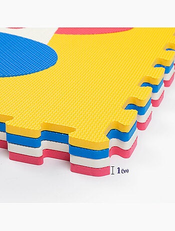 Tapete puzzle de animais para bebé c'baby 4 peças de espuma de borracha c'baby