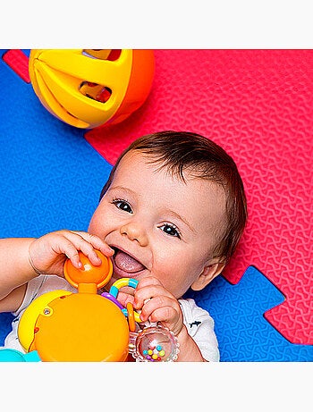 Tapete puzzle de animais para bebé c'baby 4 peças de espuma de borracha c'baby