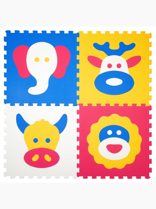 Tapete puzzle de animais para bebé c'baby 4 peças de espuma de borracha c'baby - Kiabi Tapete puzzle de animais para bebé c'baby 4 peças de espuma de borracha c'baby - Kiabi