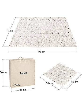 Tapete Puzzle de Bebé LIONELO Yoka - 173x116 cm - Espessura 1.5 cm - Antiderrapante