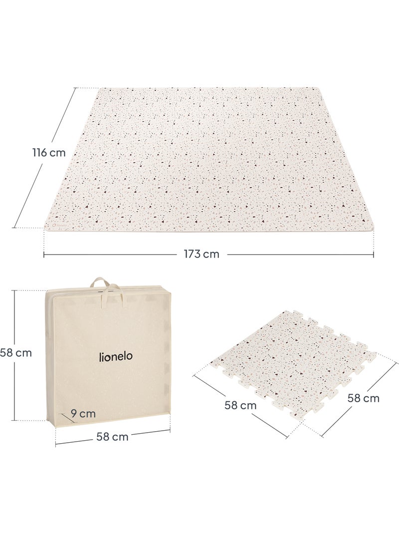 Tapete Puzzle de Bebé LIONELO Yoka - 173x116 cm - Espessura 1.5 cm - Antiderrapante Bege - Kiabi