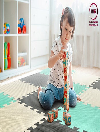 Tapete puzzle de espuma eva 120 x 90 cm com 1,2 cm de espessura
