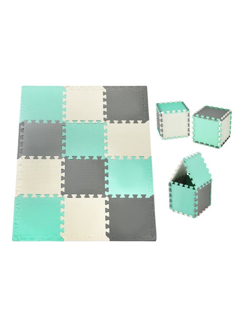 Tapete puzzle de espuma eva 120 x 90 cm com 1,2 cm de espessura - Kiabi Tapete puzzle de espuma eva 120 x 90 cm com 1,2 cm de espessura - Kiabi