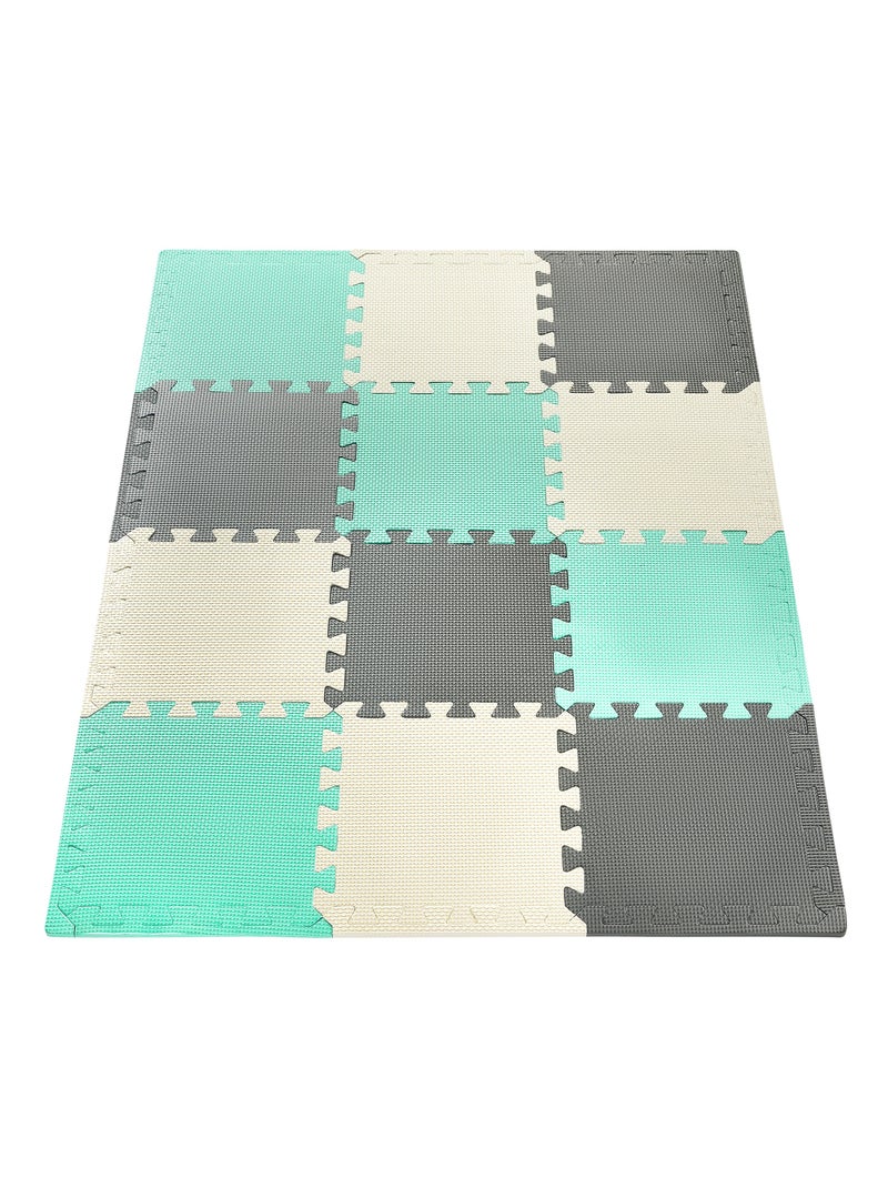 Tapete puzzle de espuma eva 120 x 90 cm com 1,2 cm de espessura Multicolorido - Kiabi