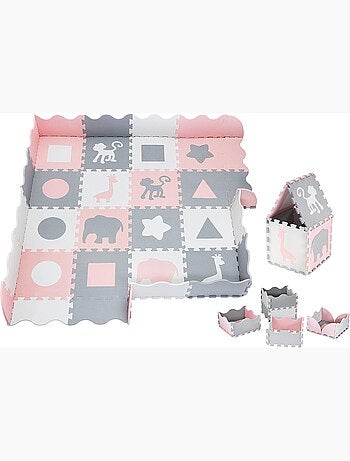 Tapete puzzle de espuma eva 150 x 150 cm para bebés, crianças e adultos