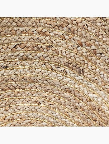 Tapetes de juta e lurex