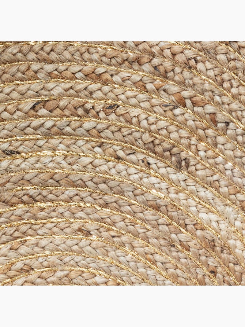 Tapetes de juta e lurex Bege - Kiabi