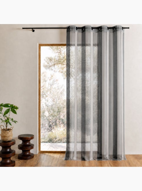 Tecido bicolor com riscas verticais - Kiabi