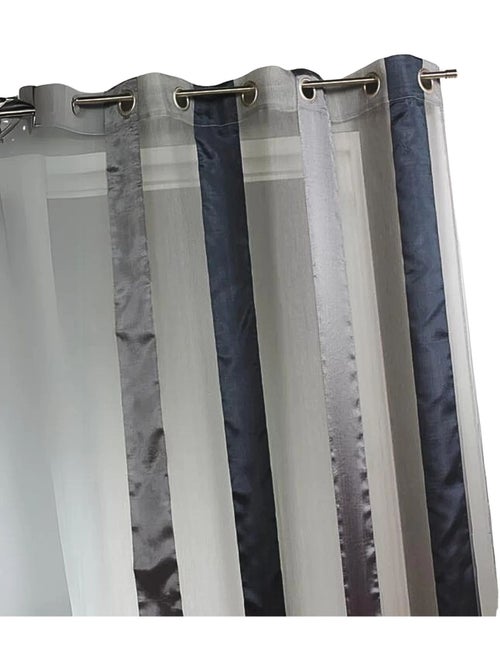 Tecido bicolor com riscas verticais - Kiabi