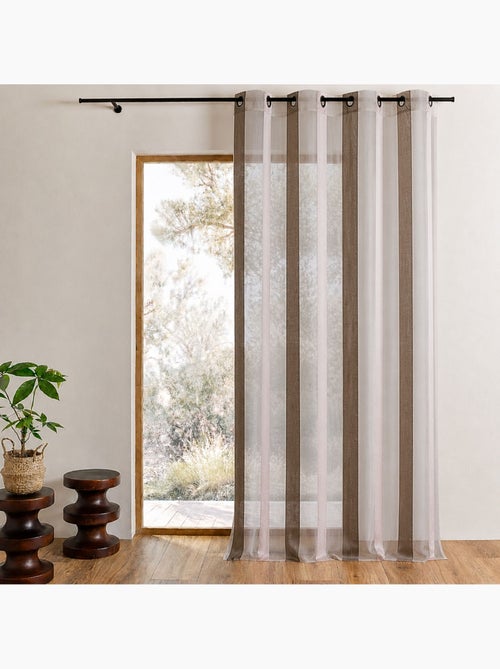 Tecido bicolor com riscas verticais - Kiabi Tecido bicolor com riscas verticais - Kiabi