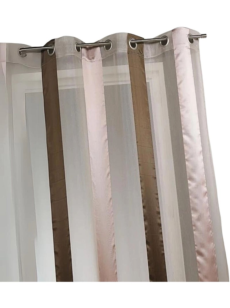 Tecido bicolor com riscas verticais Rosa velho - Kiabi