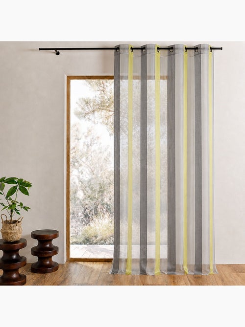 Tecido bicolor com riscas verticais - Kiabi Tecido bicolor com riscas verticais - Kiabi