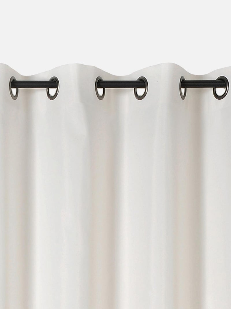Tecido para cortinas m1, retardador de fogo, com meia-malha Bege - Kiabi