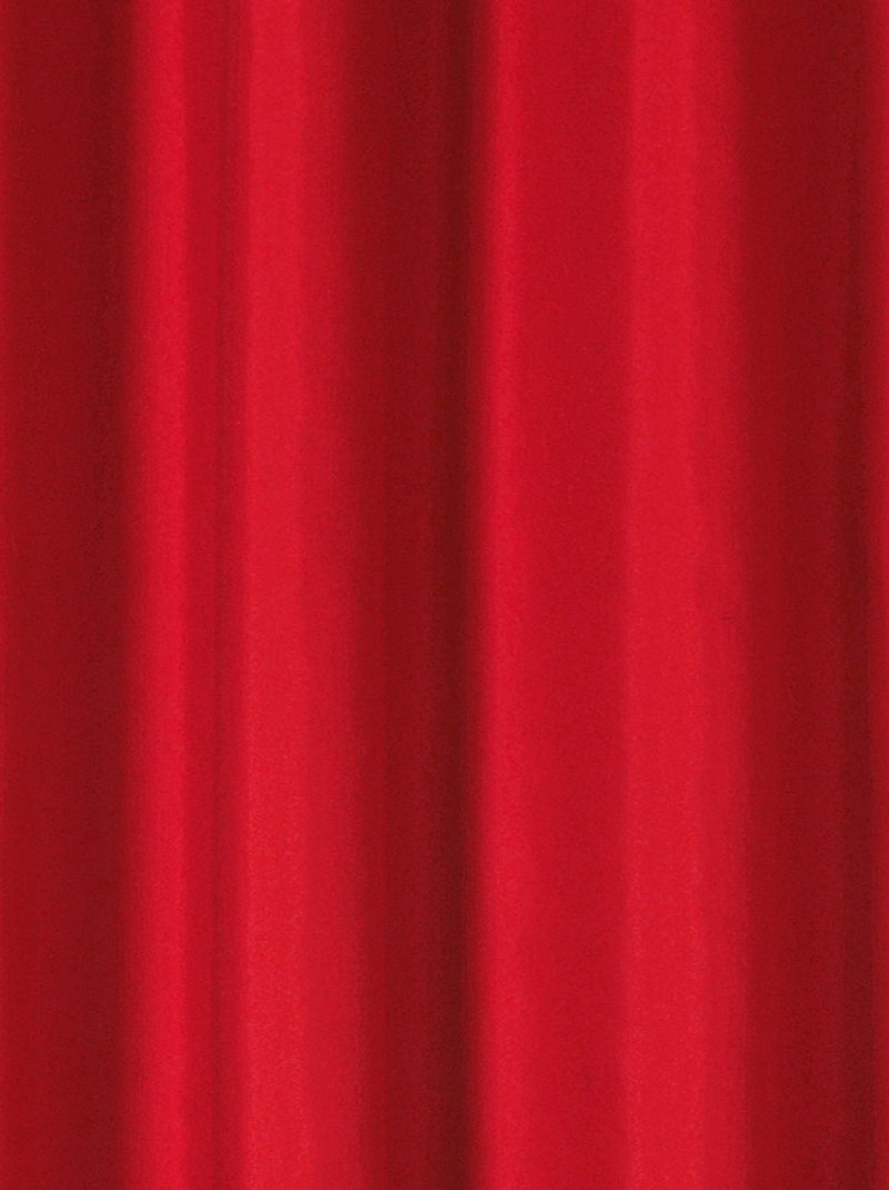 Tecido para cortinas m1, retardador de fogo, com meia-malha Vermelho - Kiabi