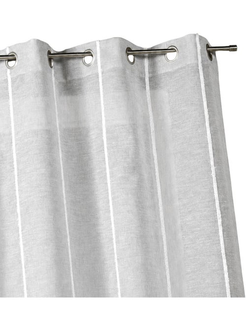 Tecido transparente com riscas verticais finas - Kiabi