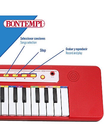 Teclado de piano eletrónico 32 teclas para crianças bontempi