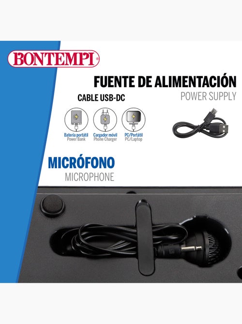 Teclado de piano eletrónico com microfone 37 teclas para crianças bontempi - Kiabi