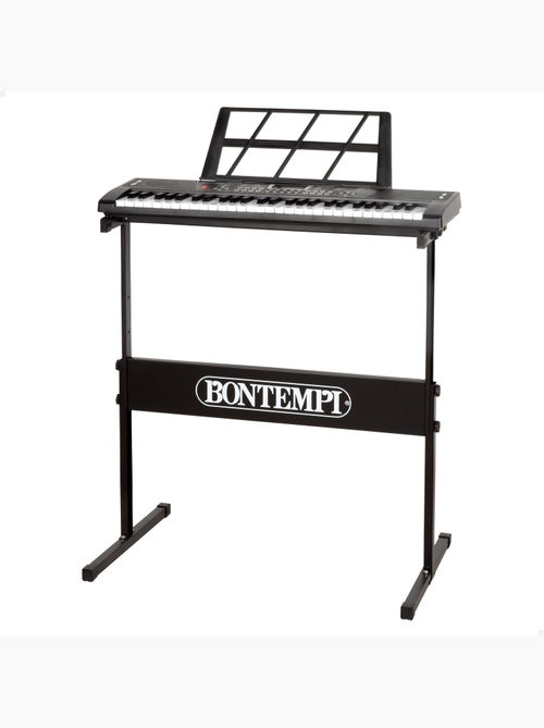 Teclado digital de 54 teclas c/suporte para partitura e pernas bontempi - Kiabi