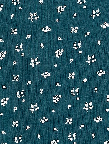 Tee-shirt com estampado malha nervurada