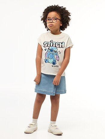 Tee-shirt de manga curta 'Stitch' - Coleção fácil de vestir