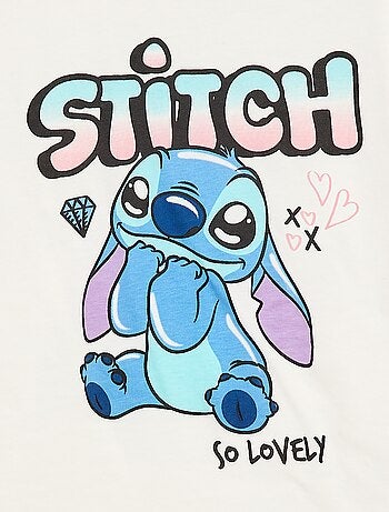 Tee-shirt de manga curta 'Stitch' - Coleção fácil de vestir