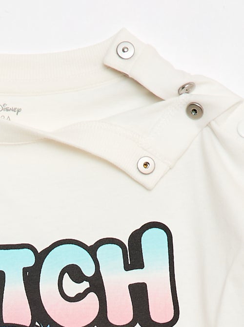 Tee-shirt de manga curta 'Stitch' - Coleção fácil de vestir - Kiabi