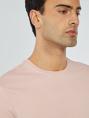 Tee-shirt em seersucker