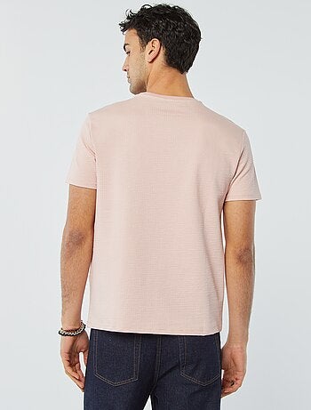 Tee-shirt em seersucker