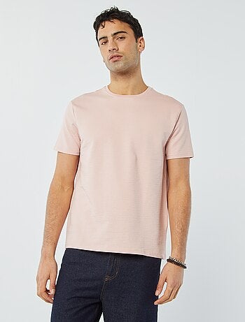 Tee-shirt em seersucker