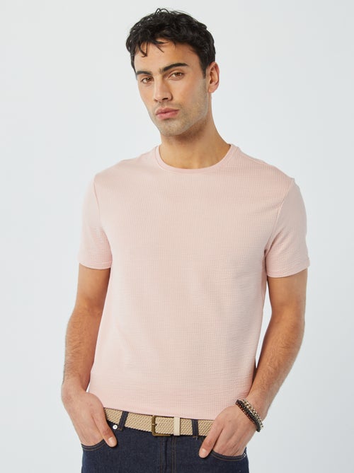 Tee-shirt em seersucker - Kiabi