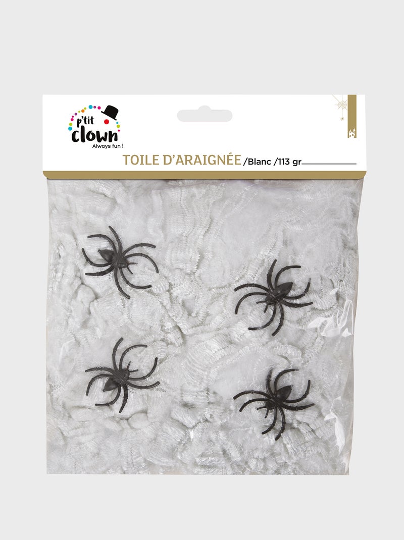 Teia de aranha - Decoração Halloween Preto/ Branco - Kiabi