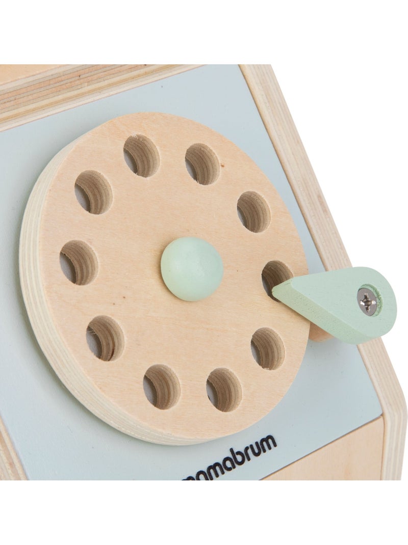 Telefone madeira vintage infantil disco rotativo brinquedo imitacao mamabrum N/D - Kiabi