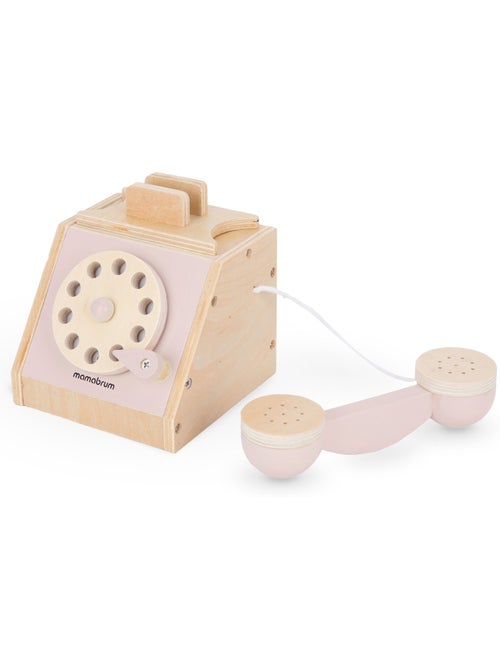 Telefone madeira vintage infantil disco rotativo mamabrum - Kiabi Telefone madeira vintage infantil disco rotativo mamabrum - Kiabi