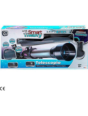 Telescópio de brinquedo com ampliação de 3x smart theory