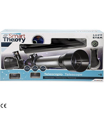 Telescópio de brinquedo com ampliação de 3x smart theory